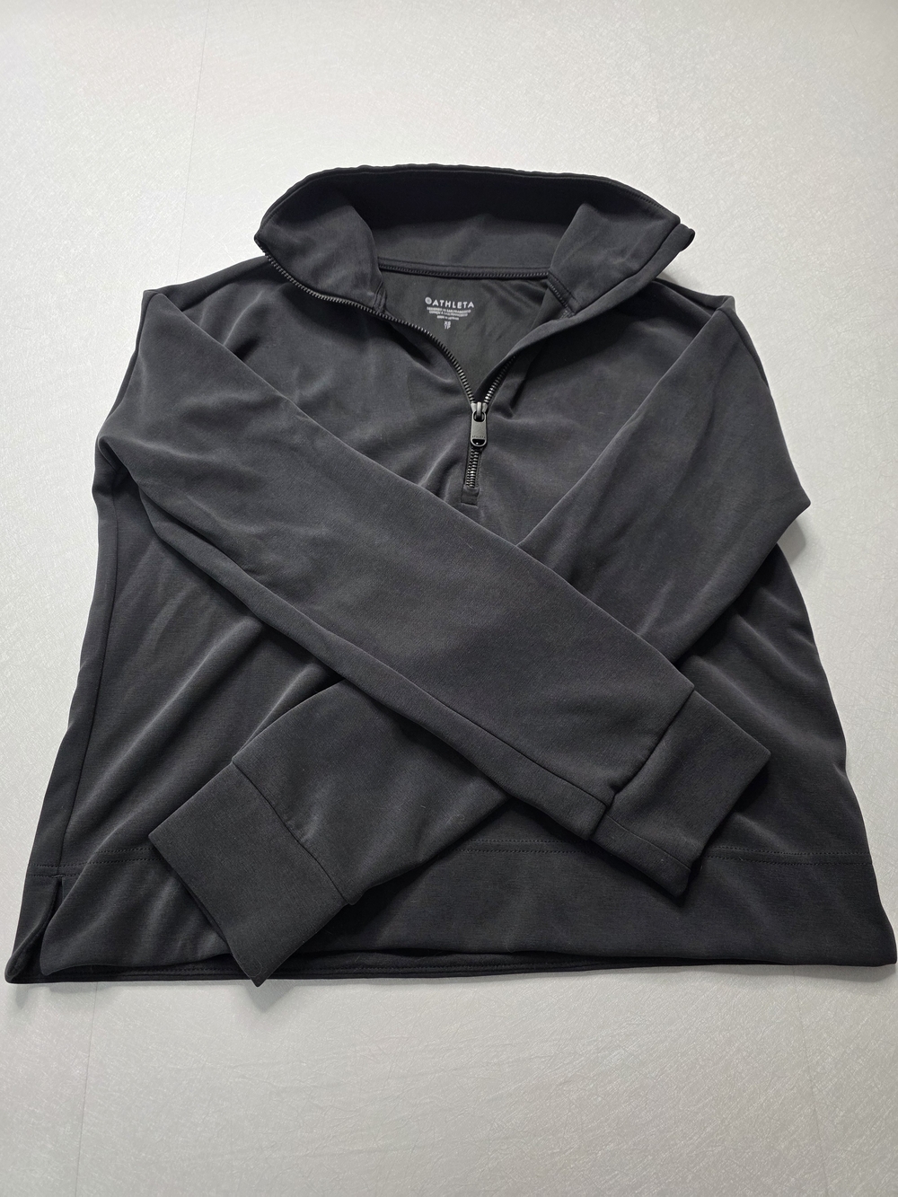 Athleta Seasoft Half-Zip Crop Sweatshirt, Size XS